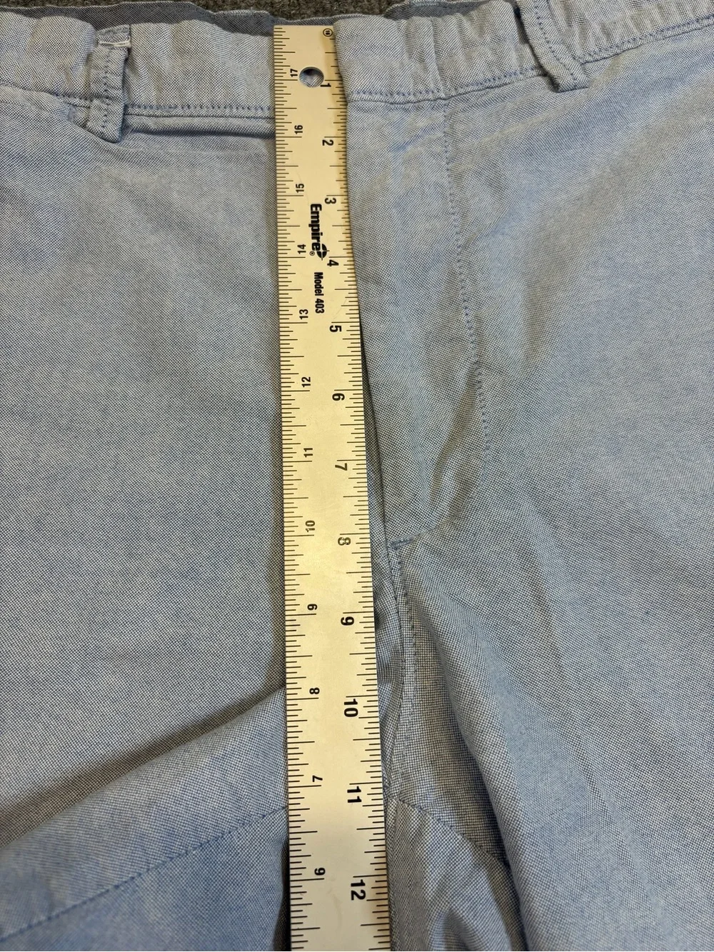 J.Crew Men's Oxford Chino Shorts Light Blue Size 35 Cotton 10